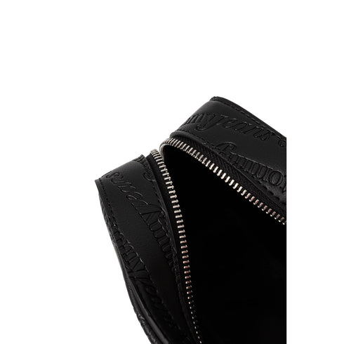 Borsa Donna in similpelle con motivo logo lettering e tracolla